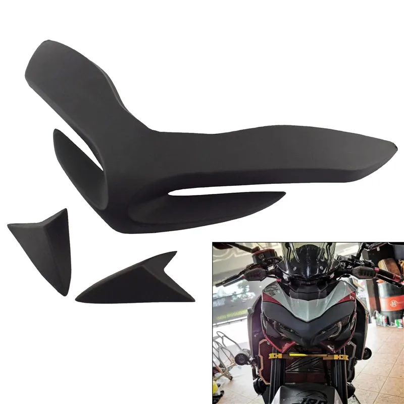 

Front Headlight Headlamp Upper Cover Beak Nose Cone Extension Top Cover Black For KAWASAKI Z 900 Z900 ZR900 2017 2018 2019 2020