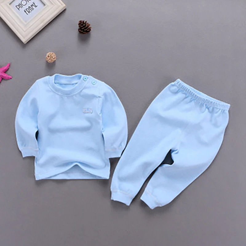 

Children's Underwear Set Baby Newborn Autumn Cotton Clothes Long Pants Teenager Warm Boy Girl Underwear Suits