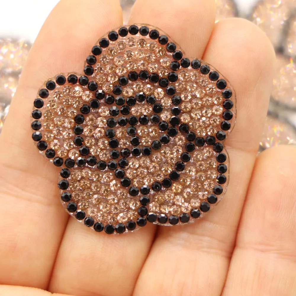 Crystal Rhinestone/Champagne/Rose Gold Beaded Applique