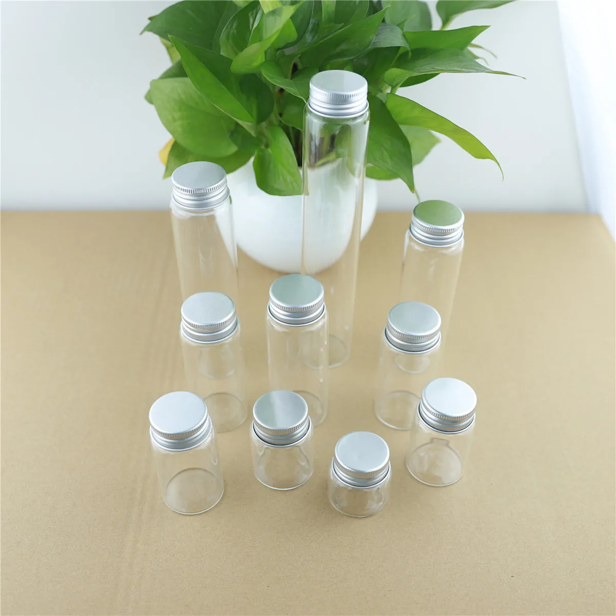 Glass Spice Jars, 180ml Empty Spice Containers