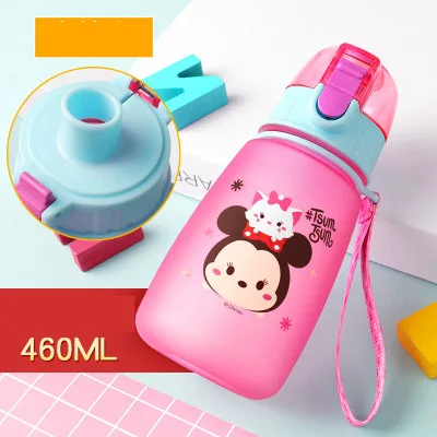 Disney Baby Cup чашка для кормления чашка Дисней кружка герметичная copo детская бутылка для воды Микки Маус детская чашка на бретелях чашка - Цвет: Коричневый