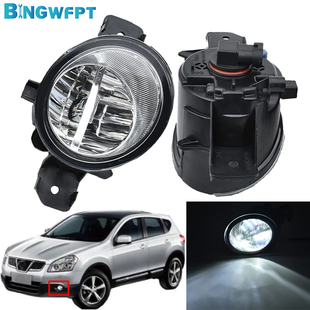 Fog Lamp Drl For Nissan Qashqai 2007 2008 2009 2010 2011 2012 2013