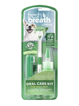 

TROPICLEAN TROPICLEAN FRESH BREATH ORAL CARE KIT set small dog breeds dentifrice Fresh Breath