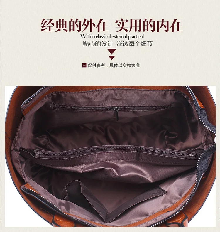 Женская сумка Европейская и американская мода Tot сумка винтажная маслянистая Большая вместительная сумка на одно плечо