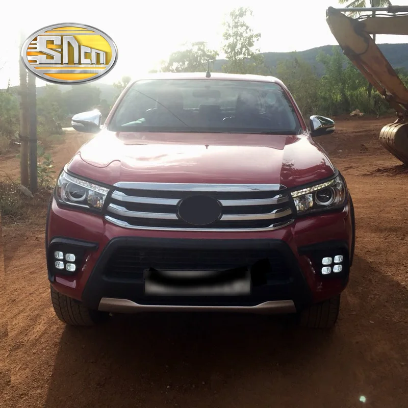 Для Toyota Hilux Revo Vigo 2015 2016 2 шт. Автомобильный светодиодный дневный ходовой