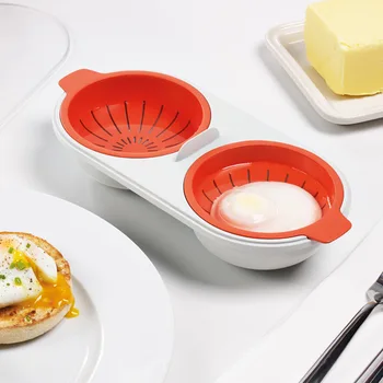 

Microwave Egg Cooker Microwave Omelet Cooker Quick Egg Cooking Cup Egg Poacher Poaching Pods Home Kitchen Gadgets Tools sale