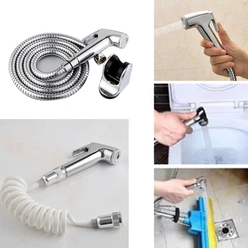 

Stainless Steel Toilet Hand Held Bidet Faucet Sprayer Bidet Set Sprayer Gun Toilet Spray For Bathroom Self Cleaning Shower Head