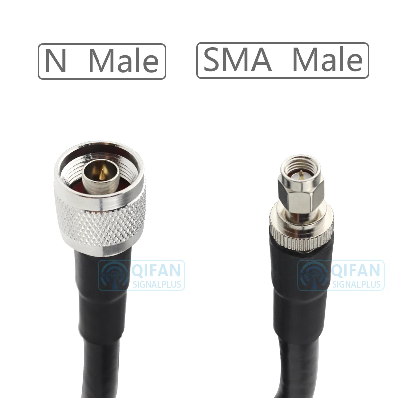 LMR400 cable N male to sma male 50ohm coaxial pigtails cable Ham Radio 15m
