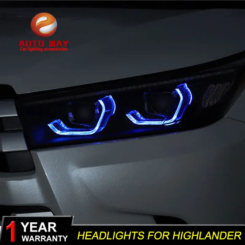 Чехол для стайлинга автомобиля фары Toyota high Lander 2018 новинка Kluger светодиодный