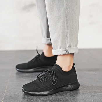 

GUDERIAN Spring Men Shoes Fashion Sneakers For Men Breathable Mens Casual Shoes Lightweight Socks Lovers Shoes Sapatilla Hombre