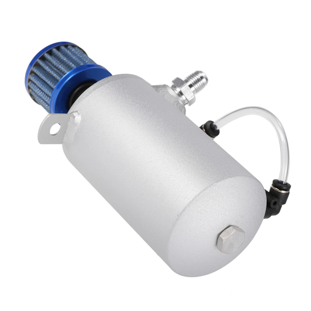 

Hot New Universal Aluminum 0.5L Oil Breather Oil Catch Can with Breather Filter