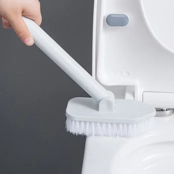 

Bathroom Long Handle Brush Bristles Floor Ceramic Tile Scrub Toilet Bath Cleaning Tool JA55
