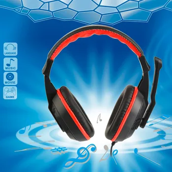 

3.5mm Adjustable Game Earphone Gaming Headphones Stereo Type Noise-canceling Computer PC Gamers Headset With Microphones