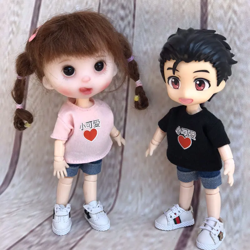Ob11 футболка с короткими рукавами 1/8 1/12 BJD Molly Красная Шапочка для верховой езды holala кукла аксессуары для кукольной одежды