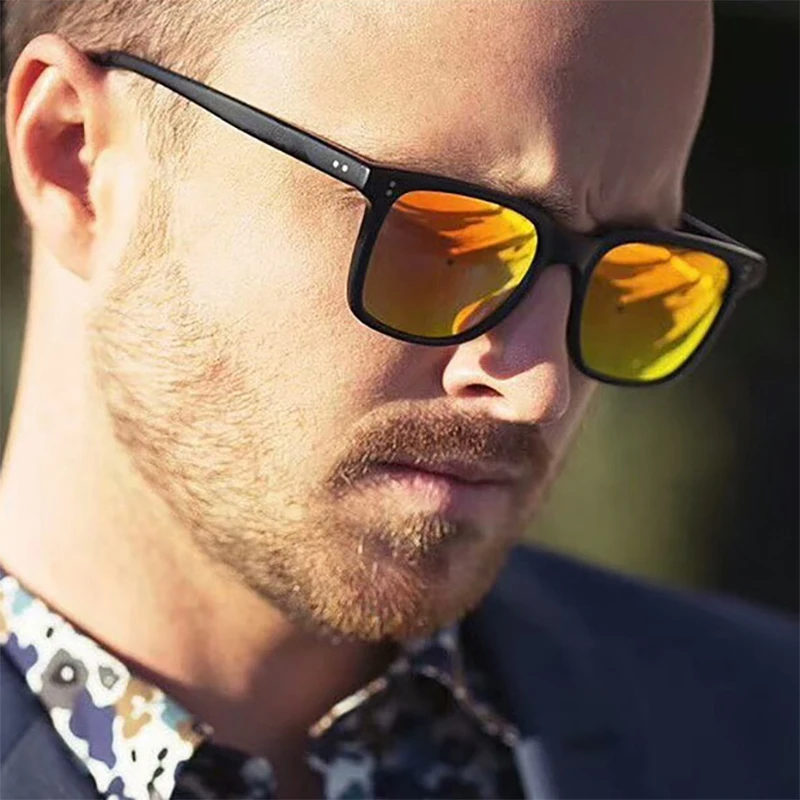 

Classic retro-inspired Midin Sunglasses With Square frames, European and American fashions and colorful mercury sunglasses