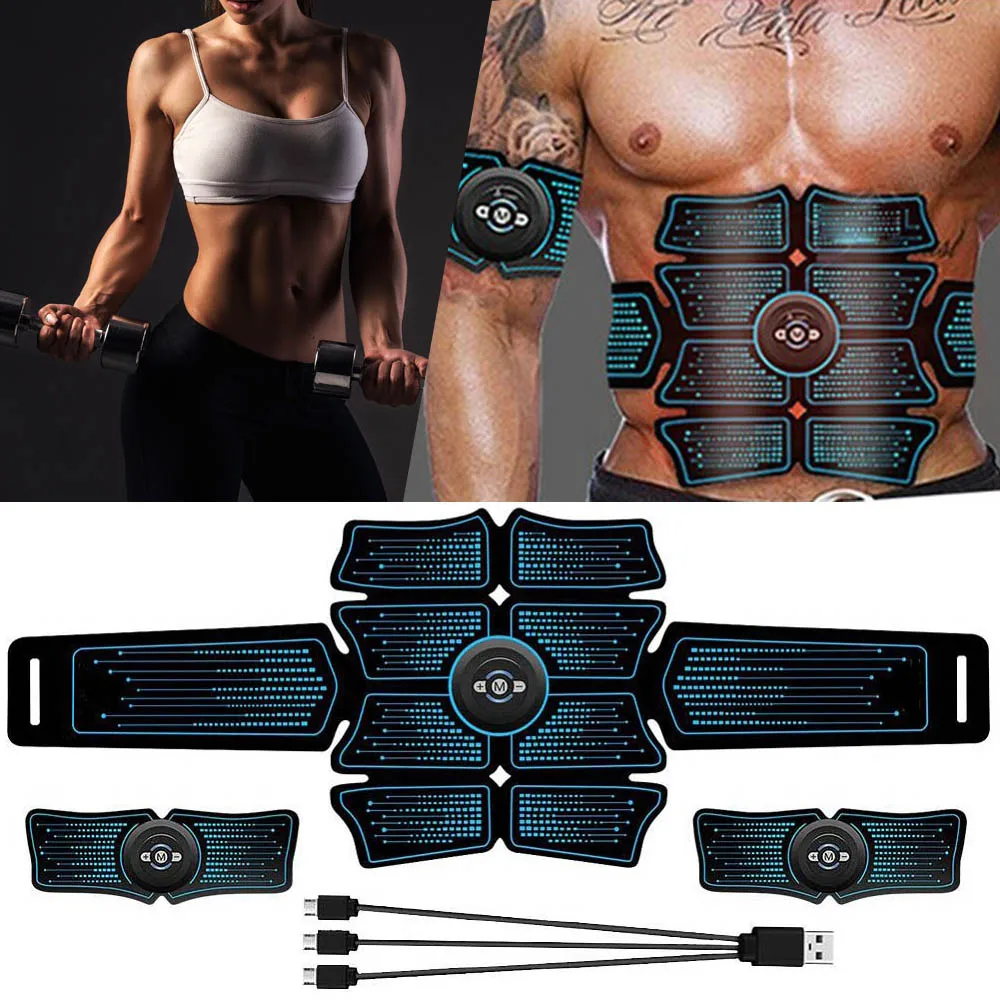Training Muscle Trainer Exercise Bodybuilding Smart Massage Machine Wireless Workout Sport Press Fitness Equipment Home Gym