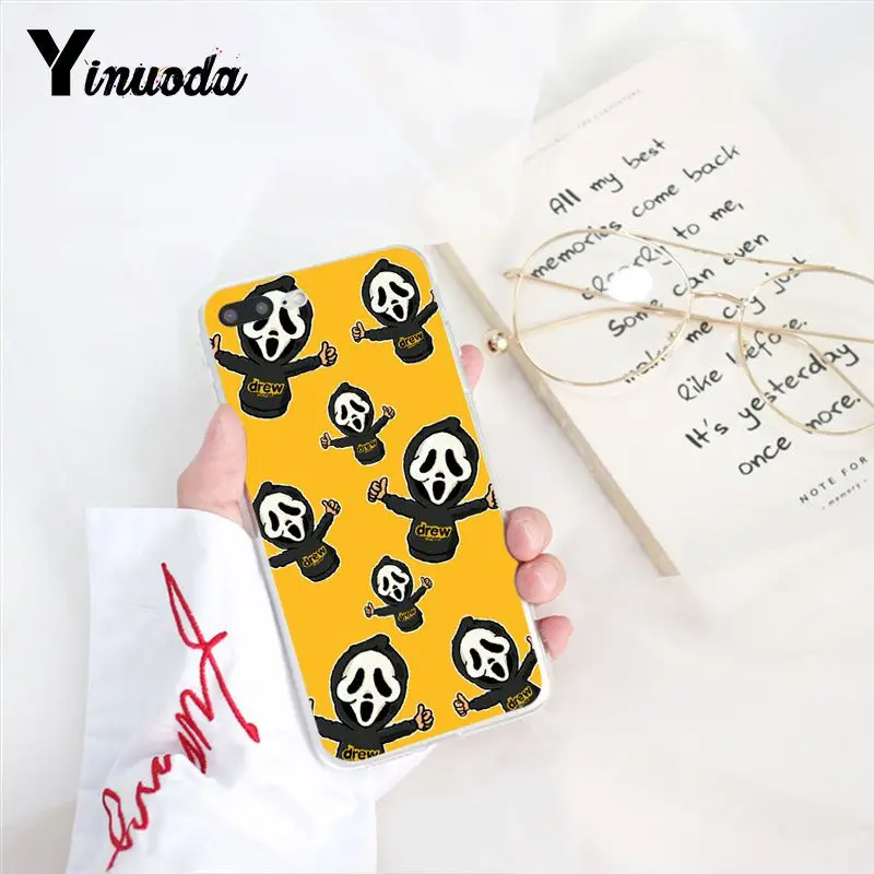 Yinuoda Drew House Джастин Бибер Мягкий Силиконовый ТПУ чехол для телефона iPhone 8 7 6 6S X XS MAX 5 5S SE XR 10 11 Pro Max