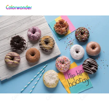 

Hip Donuts Photo Background Baby Shower Birthday Newborn Children Photographic Backdrops Photo Studio