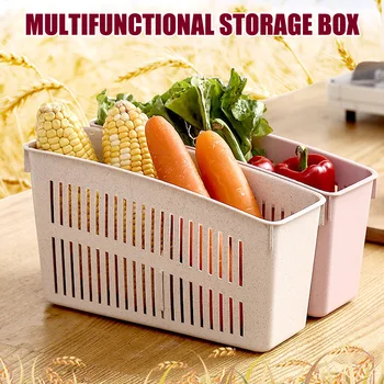 

Drink Bottle Holder Vegetable Storage Organizer Box Breathable for Frige Kitchen Best Price