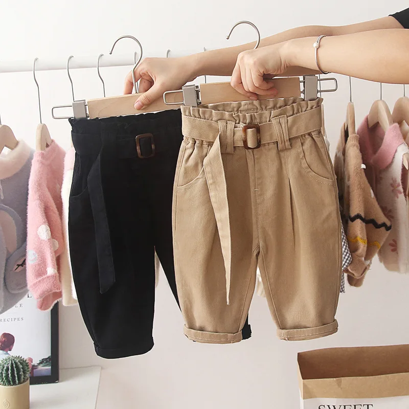 

Children Casual Pants 2019 Spring And Autumn Korean-style Baby Pants Girls Harem Pants Children Pants