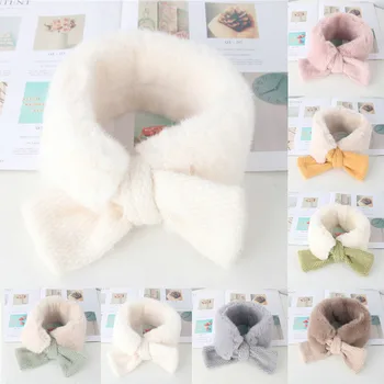 

Children Winter Pure Color Plush Overlapping Scarf Fashion Collocation Scarf Knitwear Accessori per abbigliamento per bambini#2