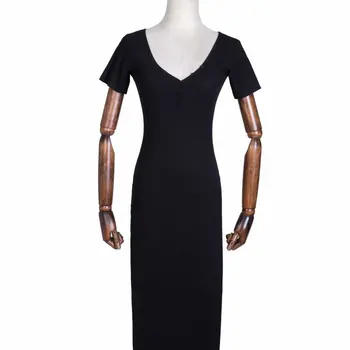 

Ms D + 19822-30 fashion wind new big v-neck dress dress with short sleevesWomen dress vestidos de verano summer dress