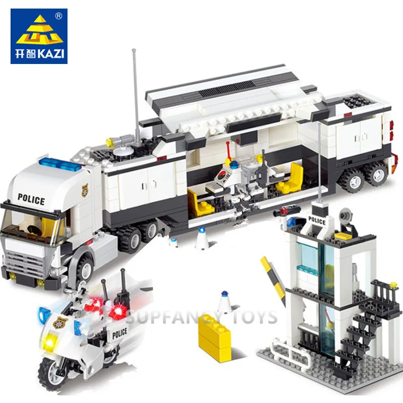 511 шт. городской Полицейский спецназ грузовик автомобиль Playmobil строительные
