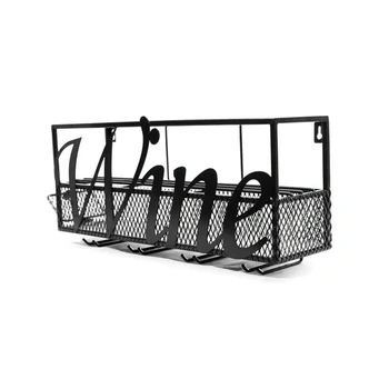 

Newly Wall Mounted Wine Rack Bottle Glass Holder Cork Storage Store Red White Champagne Home Kitchen VA88