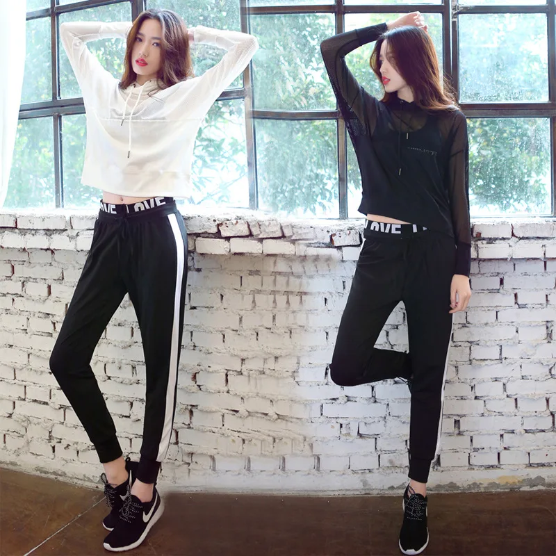 

A Generation of Fat 2019 New Style Gym Yoga Clothes Running Loose-Fit Quick-Dry Three-piece Set Sports WOMEN'S Suit Autumn And W