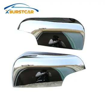 

Xburstcar 2Pcs/Set Car Chrome Rear View Mirror Cover Rearview Mirror Stickers for Ford Everest Endeavour 2016 2017 Accessories