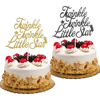 

1PC Cake Toppers Flags Little Star Cupcake Cake Topper Kids Boys Girl Birthday Wedding Party Baby Shower Baking DIY Decor Xmas