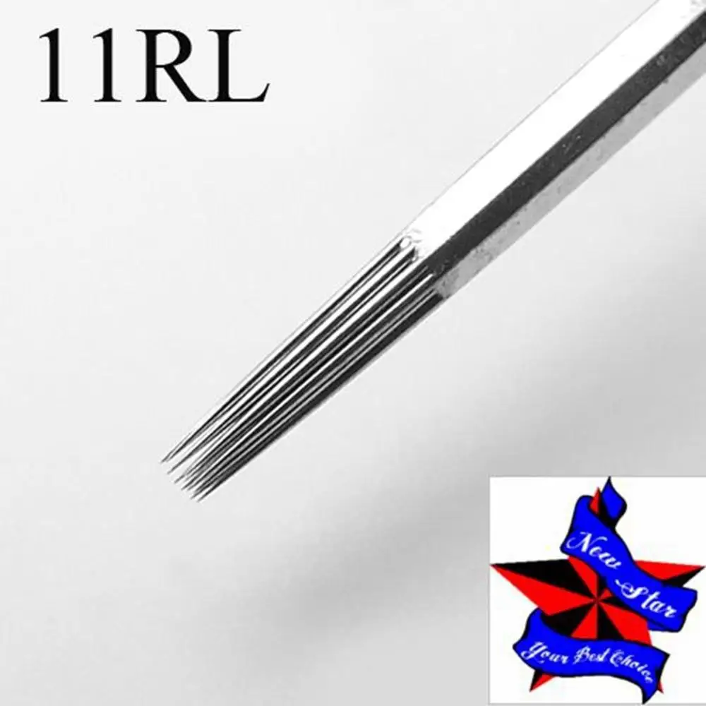 

50pcs/box 11RL Round Liner Pro Tattoo Sterile Disposable Gun Machine ink Needles Tattoo needles 11RL