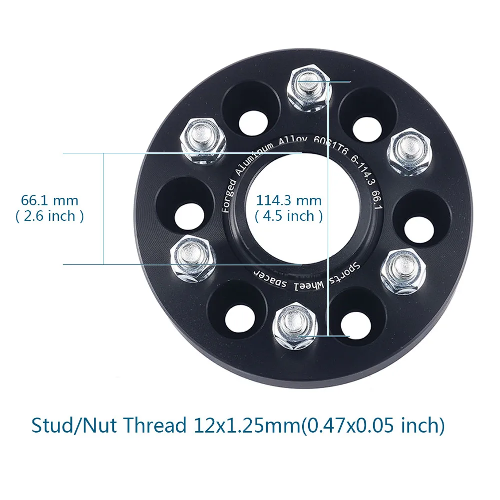 2 шт./компл. автомобильный колесный разделитель адаптер центр диаметр 66,1 мм резец сверхтвердый PCD 6x114,3 35 мм эпицентра деятельности 6 наконечник