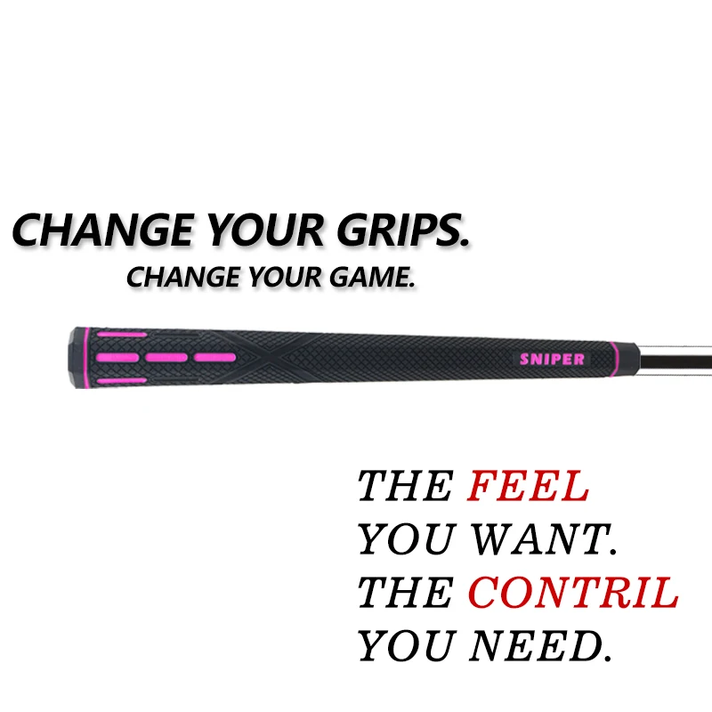 SNIPERGRIPS golfclub grip Шестигранная Нескользящая одежда - Цвет: PINK