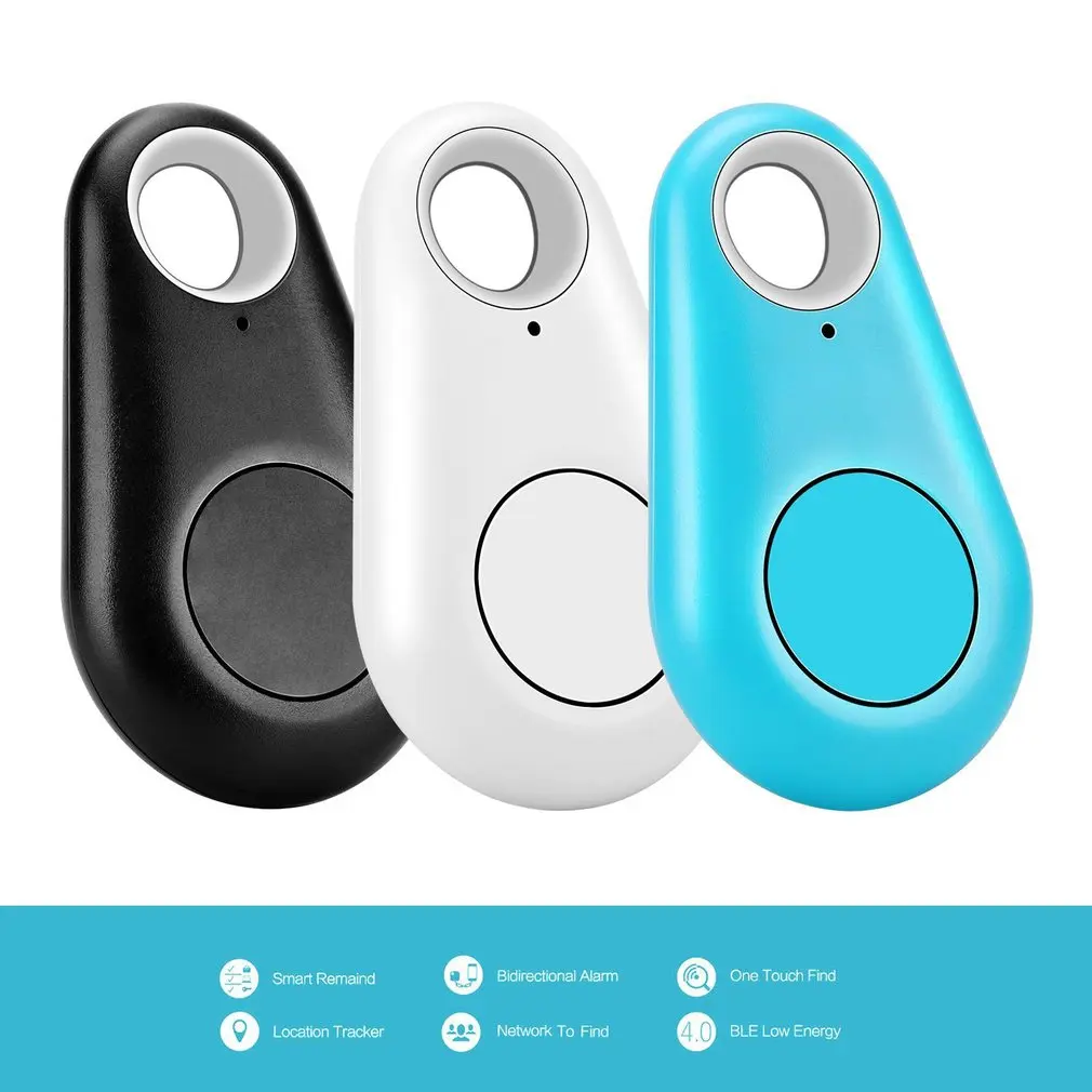 Mini AntiLost Alarm Wallet Keychain Smart Tag Bluetooth-Compatible Tracer GPS Locator Keychain Pet Child ITag Tracker Key Finder