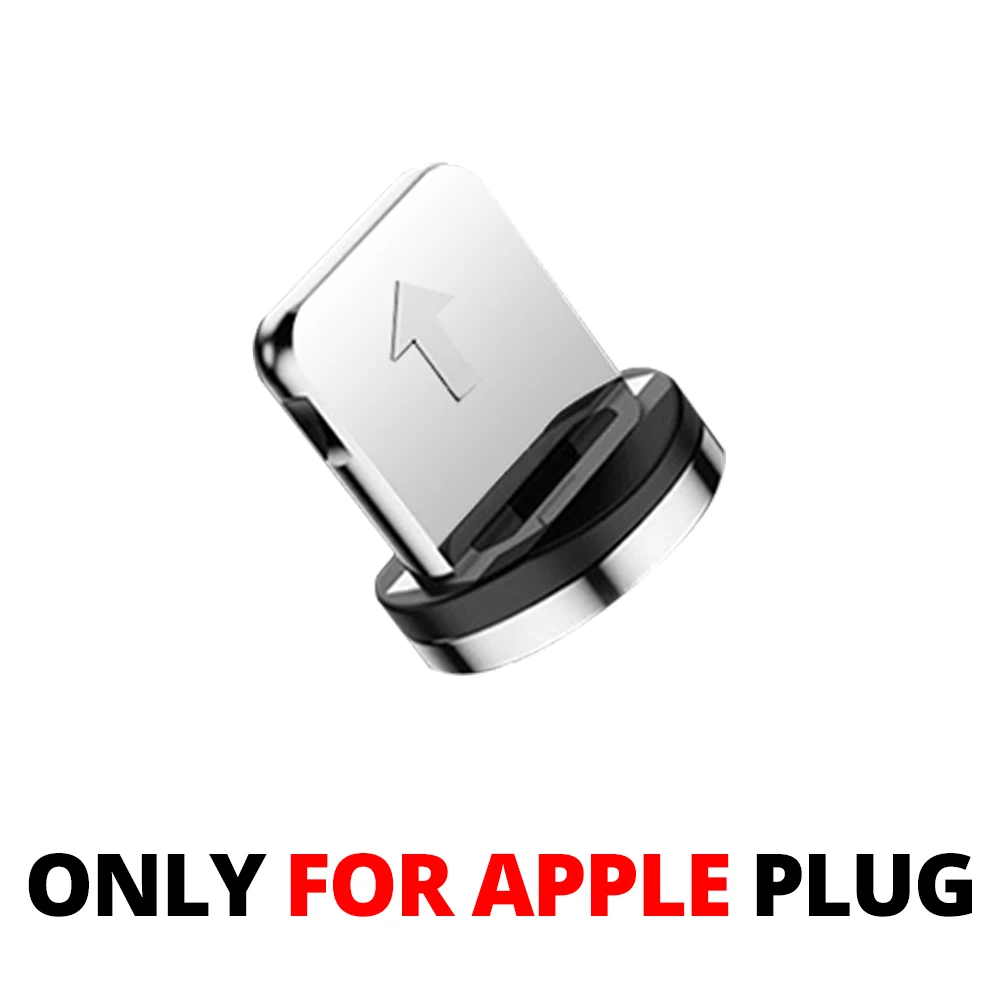 ANMONE Магнитный кабель Micro usb type C Магнитный зарядный кабель для iPhone huawei samsung Android мобильный телефон 2 м кабель - Цвет: For IOS Plug No Wire