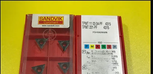 10 шт. карбидные вставки TPMT110304-PF4315