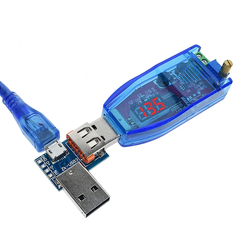 DC-DC 5 В к DC 1-24 в светодиодный регулируемый потенциометр USB Шаг вверх/вниз понижающий повышающий преобразователь питание регулятор напряжения Модуль