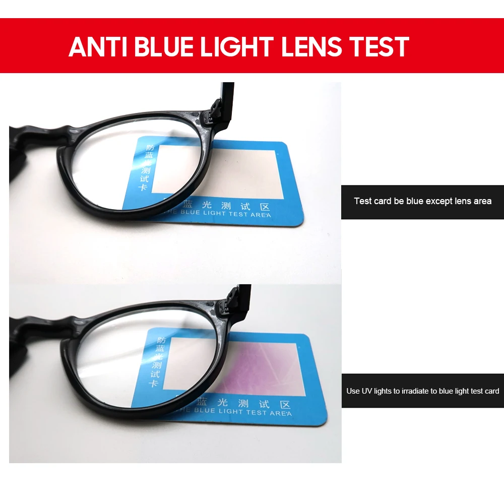 Fashion Matte Black Frame Blue Light Blocking Men Glasses