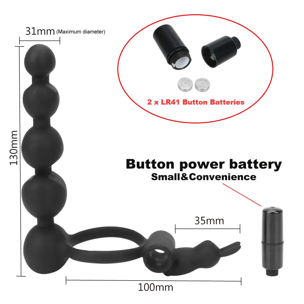 OLO Double Penetration Strapon Dildo Anal Bead Sex Toys for Couple Butt Plug G-spot Vibrator Penis Vibrating Ring 5 OLO Double Penetration Strapon Dildo Anal Bead Sex Toys for Couple Butt Plug G-spot Vibrator Penis Vibrating Ring 5