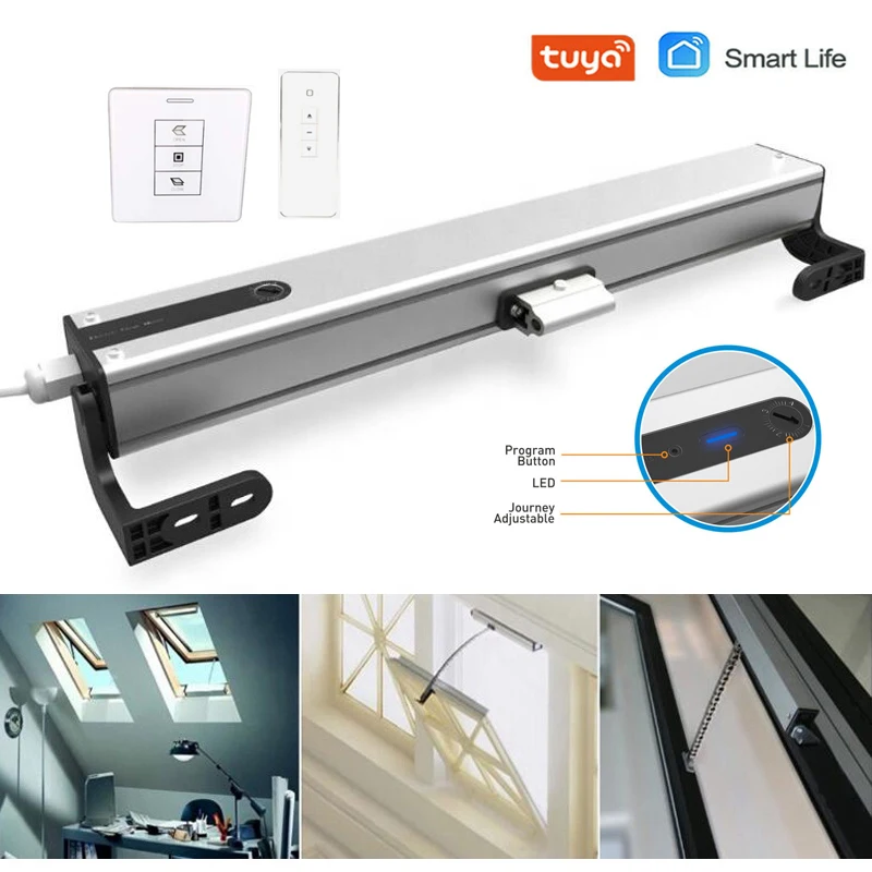 AdjustableLength100400mmChainAutomaticWindowOpenercloserpusher