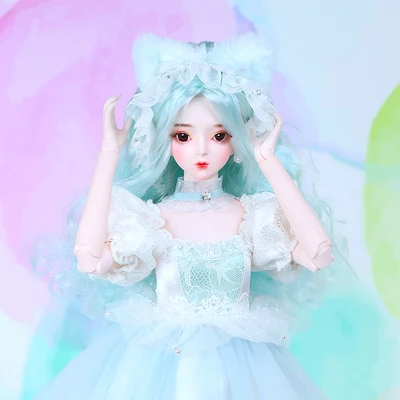 DBS 1/3 BJD коллекция фантазий механическое соединение тела, включая волосы, глаза, одежду 62 см Высота девушки ледяной, SD - Цвет: reiss version 2