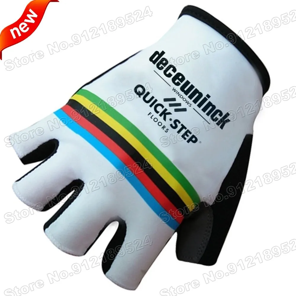 2021 Quick Step World Champion Cycling Gloves Men Gel Half Finger Bicycle Jersey Glove Mountain Road MTB Gant Cyclisme Maillot | Спорт и