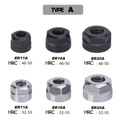 UCHEER, 1 шт., HRC52-55, высокая точность, ER гайка, шпиндель, фиксатор, фиксирующий наконечник, динамическая балансировка, фрезерный станок с ЧПУ, аксессуары для гравировки