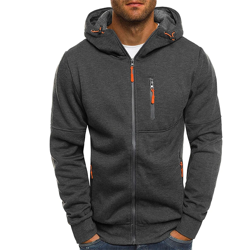

Hoodie Men's 2019 New Fashion Casual Brand Men's Zipper Sweatshirt Men's Sportswear Hip Hop Autumn And Winter Hoodies