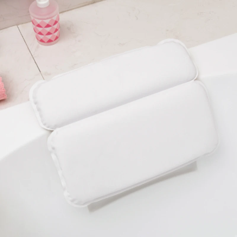 Водонепроницаемый подушка для ванны ванной шею Мягкий опора для шеи spa подушка для шеи Мощные присоски гидромассажная Ванна подушки Аксессуары для ванной комнаты