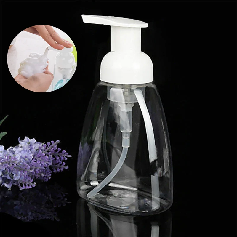 

250/300ML Liquid Dispensers Clear Foam Pump Bottle Empty Refillable Container Soap Foaming Mousses Household for Home Health