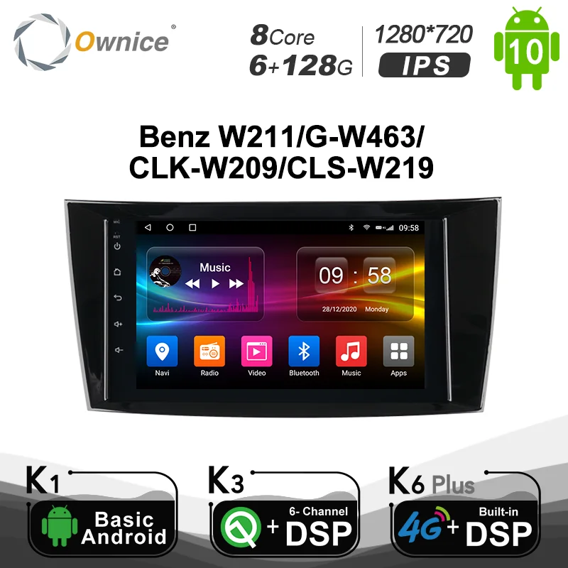6G + 128G Ownice Android 10 0 DSP автомобильный проигрыватель с радио и GPS для Mercedes Benz