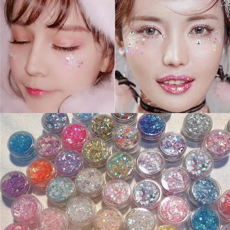 Sequin Glitter Gel Eye Glitter Hair Body Face Glitter Gel Flash Sequins