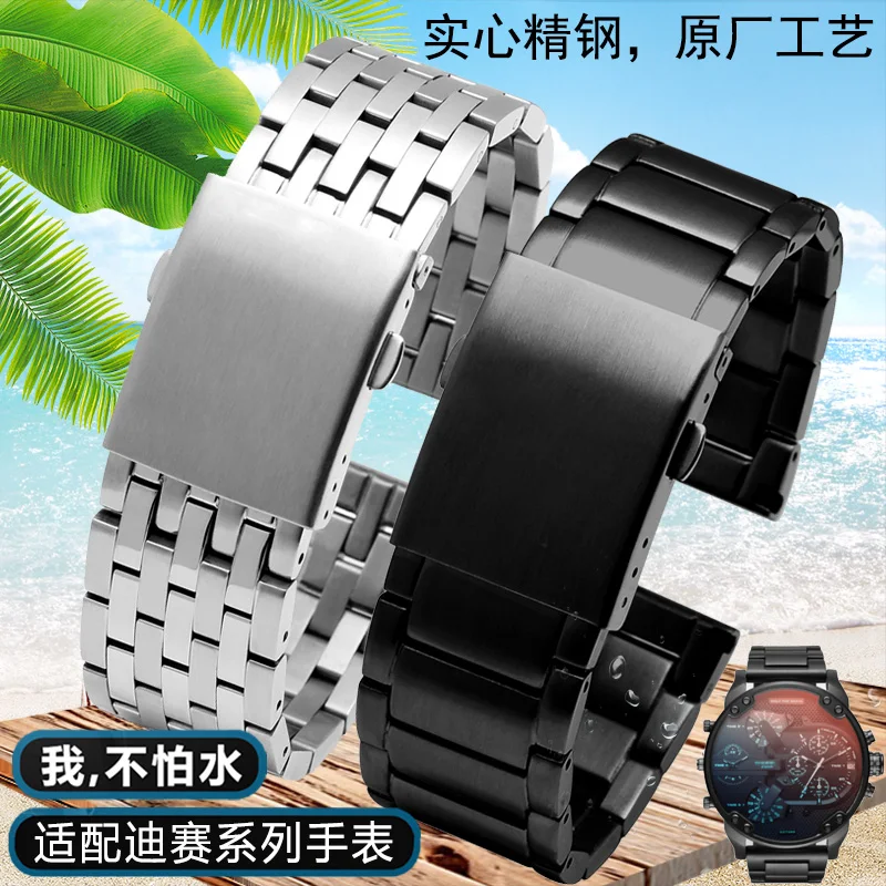 Stainless Steel Watch Strap 22mm 24mm 26mm 28mm 30mm for Diesel for seven  Friday Large size Men Metal Solid Wrist Band Bracelet - AliExpress